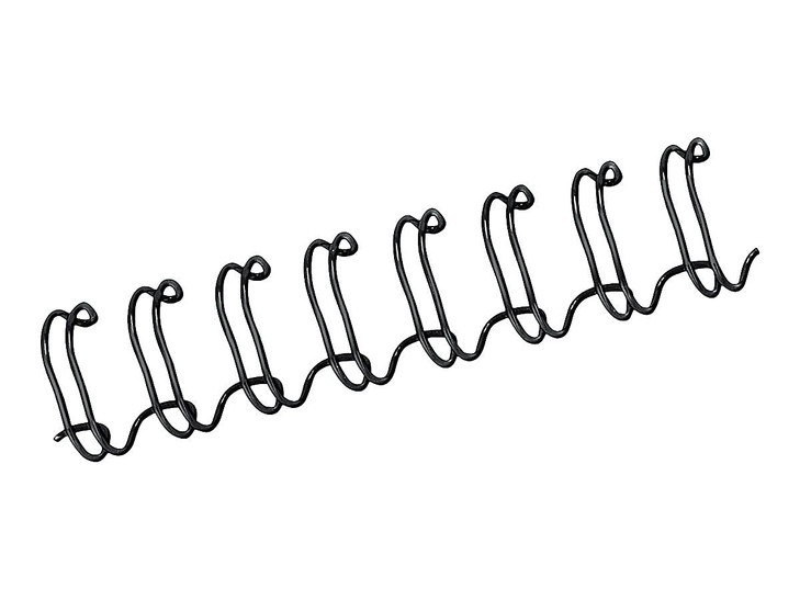Fellowes 52541 Double-Loop Wire-Binding Combs, 3/8-Inch, 80 Sht Cap, 25/PK, BK
