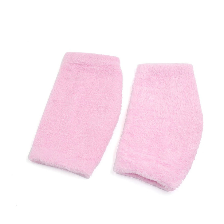 uxcell 1 Pair Elbow Gel Cover Moisturizing Sleeves Exfoliating Soften Dry Cracked Skin Pink