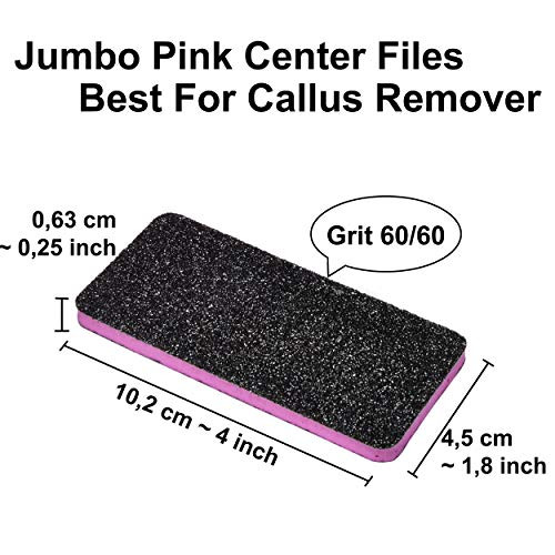 New AMT 25 PCS Pedicure Foot File Grit 60/60, Black Callus Remover File, Nail Files for Pets, Emery Boards for Pet Grooming, 60 Grit Foot File (25 PC