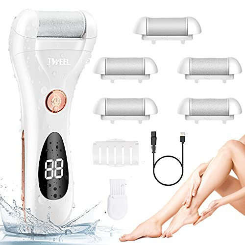 Callus Remover for Feet Shaver Rechargeable Electric Foot File Pedicure Tools for Feet Professional Callous Shaver Waterproof Pedicure kit for Cracke