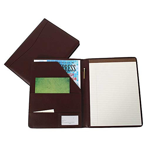 Royce Leather Genuine Leather Padfolio Burgundy