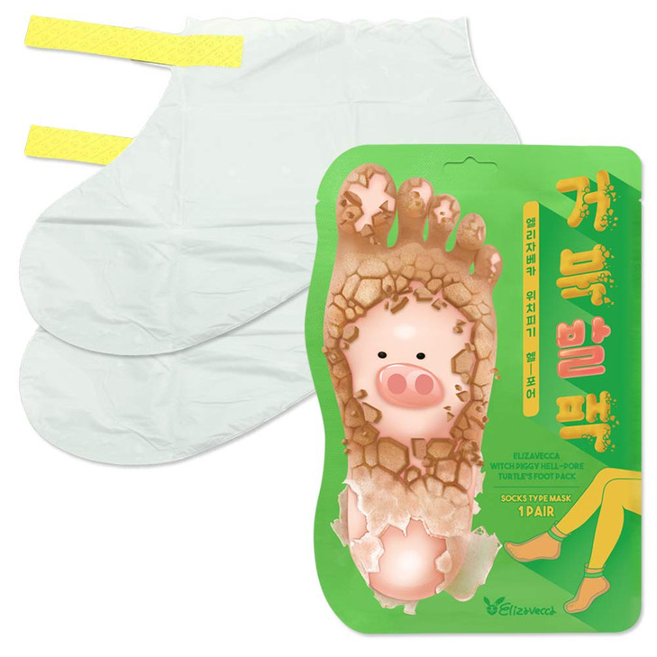 Elizavecca/Foot Peel /1 Foot Pack 2 Pairs Foot Mask - Boots for Exfoliating/foot pack review/foot pack before and after