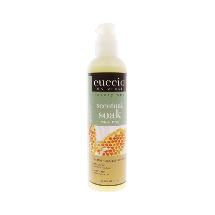 Cuccio Naturale Scentual Soak - Creamy, Liquid Wash For Mani-Pedi - No Parabens - Soften, Cleanse And Hydrate Skin - Anti-Aging Solution - Use On Han