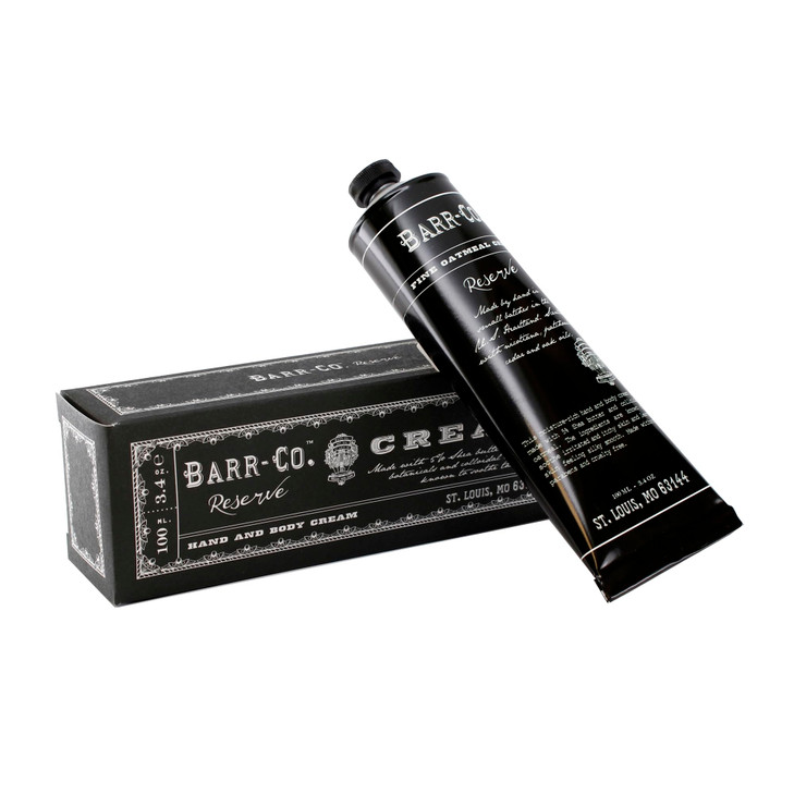 BARR-CO. Reserve Hand & Body Cream, Woody Patchouli & Nicotene Aroma, Body Cream for Dry Cracked Skin, Suitable for Aging Crepey Skin, Moisturizing S