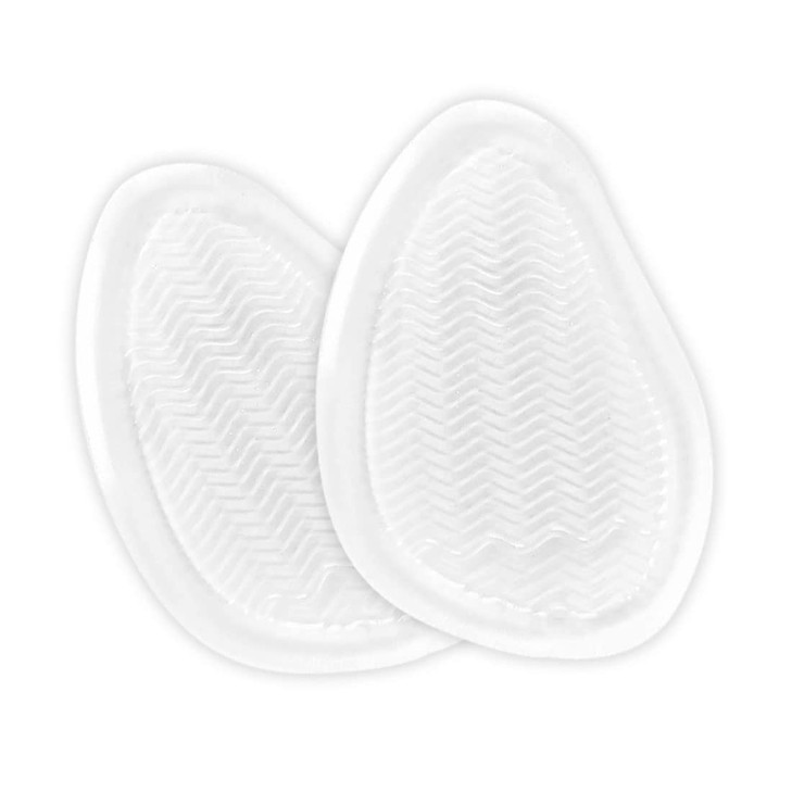 uxcell Gel Metatarsal Pad for Women Men Silicone Ball of Foot Cushions High Heel Inserts Adhesive Insoles Rippled Clear 1 Pairs