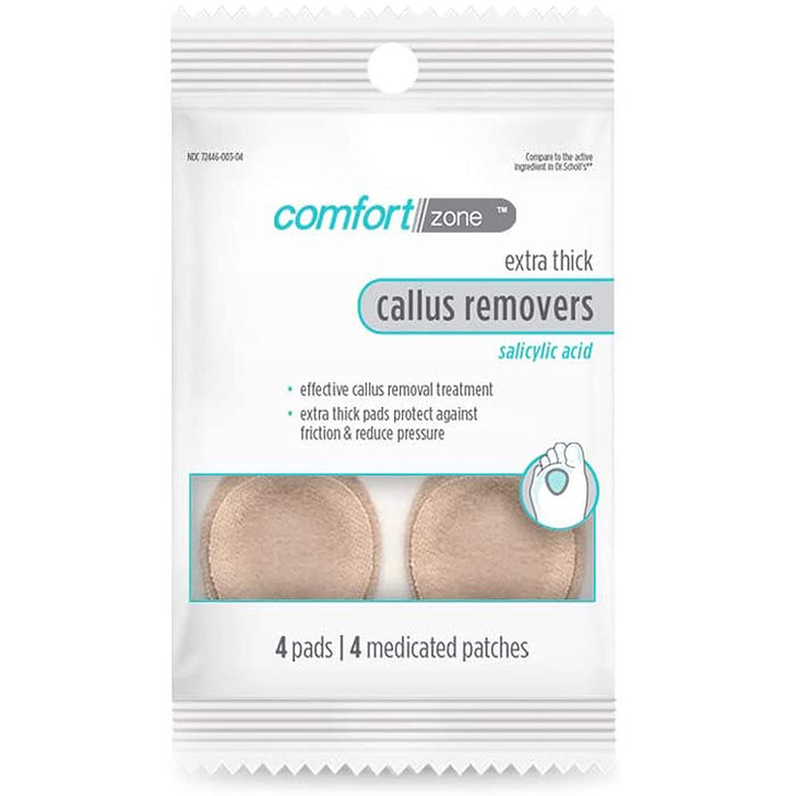 Comfort Zone Extra Thick Callus Remover 4 Piece Medicated Patches
