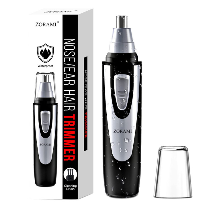 Ear and Nose Hair Trimmer Clipper - 2025 Professional Painless Eyebrow & Facial Hair Trimmer for Men Women, Battery-Operated Trimmer with IPX7 Waterp