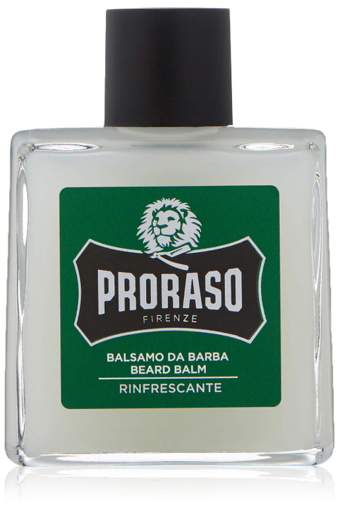 Proraso Refresh Beard Balm - Moisturizing Eucalyptus & Rosemary Condition Beards & Soften New Beard Growth - Leave In Facial Hair Conditioner for Men