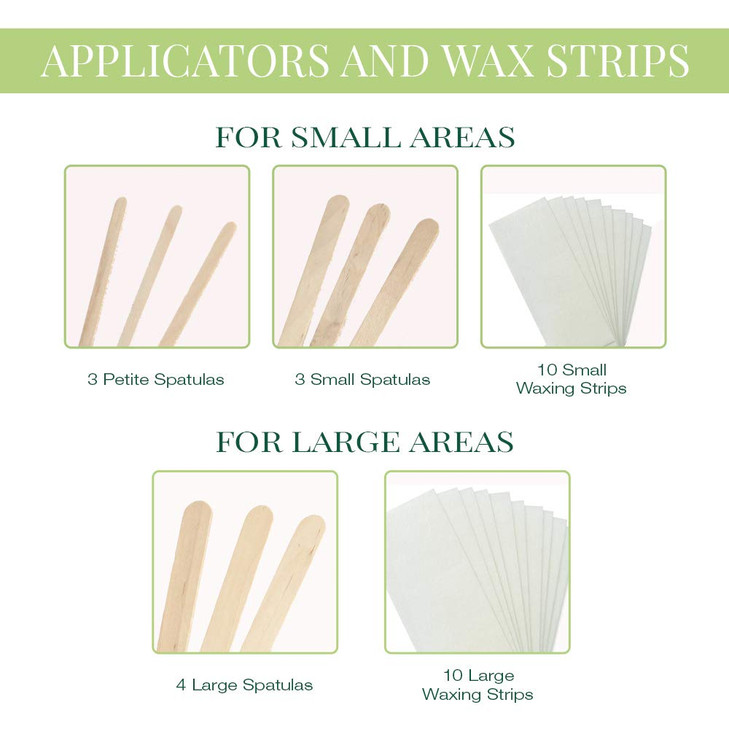 Clean + Easy Sensitive Microwave Waxing Kit - Soft Wax Hair Removal for Sensitive Skin  Full Body Wax Kit for Women, DIY Waxing for Face, Legs & Bik
