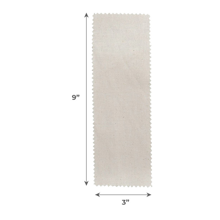 ForPro Natural Muslin Epilating Strips, Tear-Resistant, Pre-Cut Strips for Hair Removal, 3 W x 9 L, 100-Count