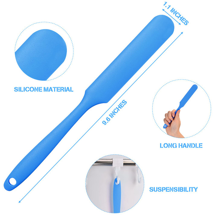 Mudder 3 Pcs Non-stick Wax Spatulas Silicone Waxing Applicator Hair Removal Sticks Applicator Spatula Reusable Hard Wax Scraper for Home Salon Body U
