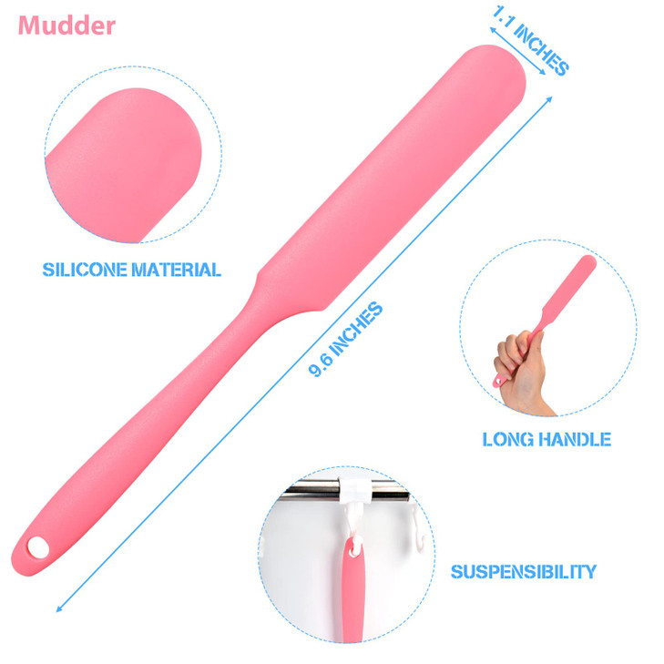 Mudder 3 Pcs Non-stick Wax Spatulas Silicone Waxing Applicator Hair Removal Sticks Applicator Spatula Reusable Hard Wax Scraper for Home Salon Body U