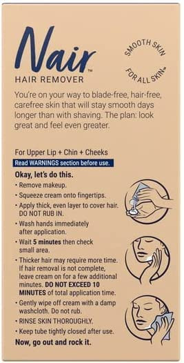 Nair Hair Remover Face Cream, 2 Oz, Pack of 3