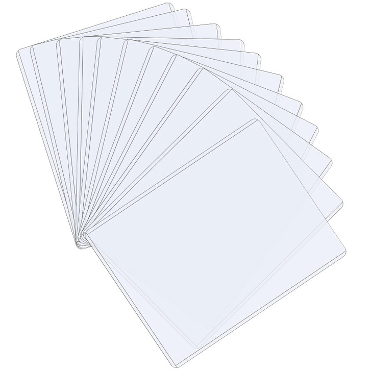SHENLIU 20 Pack 8.5 x 11 Inch Document Toploaders, Crystal Clear Document Topload Holders, Plastic Sheet Protectors, Hard Plastic Page Sheet Protecto