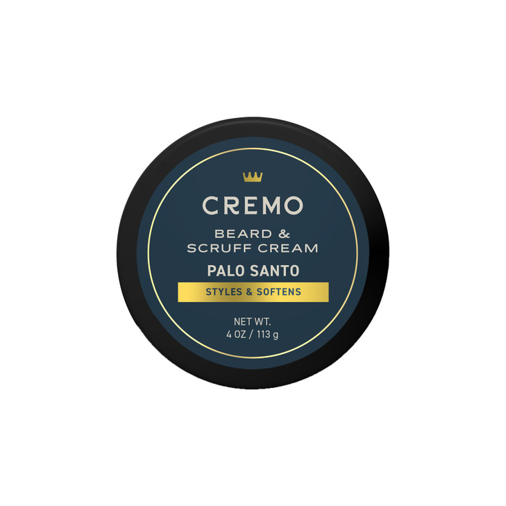 Cremo Beard & Scruff Cream, Palo Santo (Reserve Collection), 4 oz - Soothe Beard Itch, Condition and Offer Light-Hold Styling for Stubble and Scruff