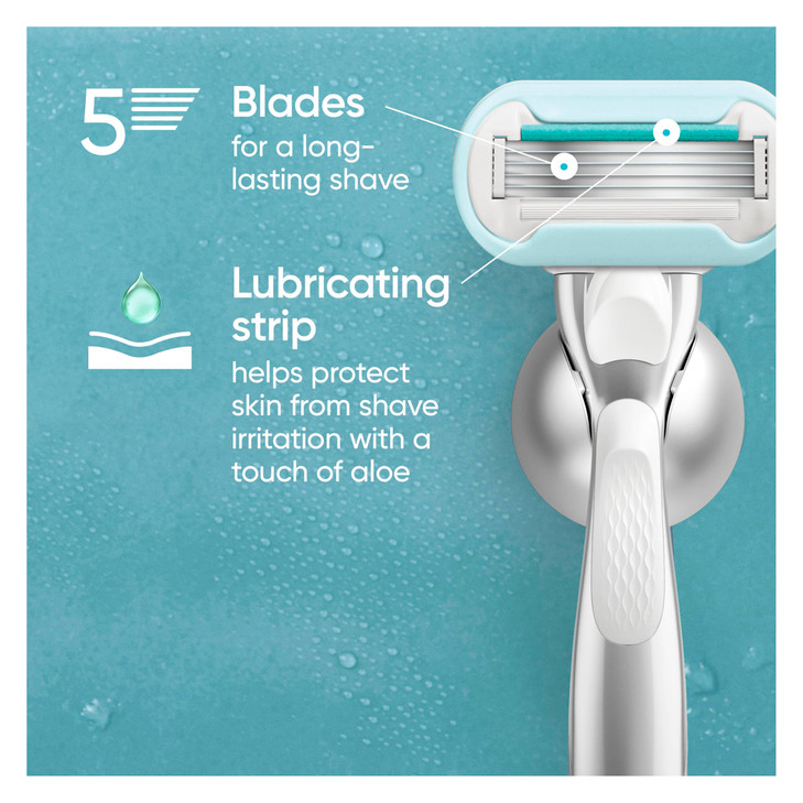 Gillette Venus Extra Smooth Sensitive Womens Razor Blade Refills, 6 Count, Designed for Women with Sensitive Skin, Holiday Gifts for Women