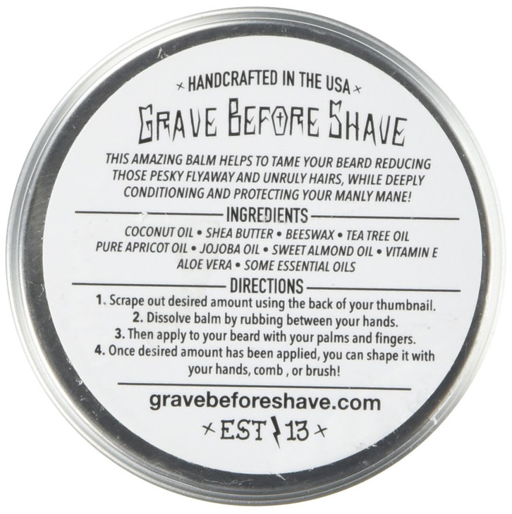 Grave Before Shave Cigar Blend Beard Balm (Cigar/Vanilla scent) (2 oz.)