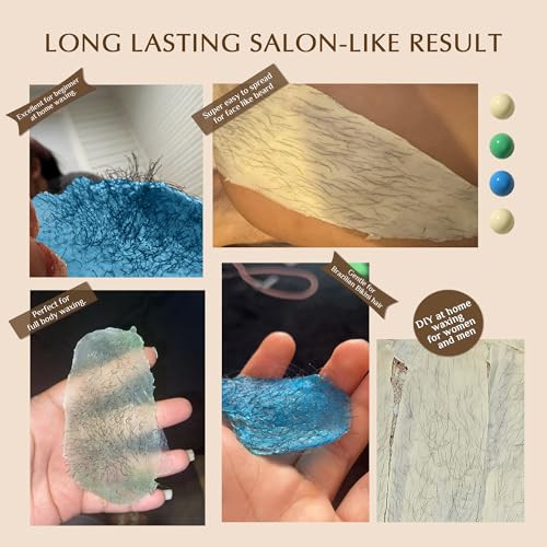 GIRLEARLE Premium Digital Waxing Kit for Women and Men, Wax Warmer Hair Removal at Home with Wax Beads & Silicone Pot, Target Different Types of Sens