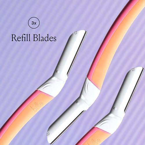 Billie - Dermaplane Refill Blades - Stainless Steel Blades with Safety Micro-guards - Nickel-free - Gently Exfoliates Skin - 3 count