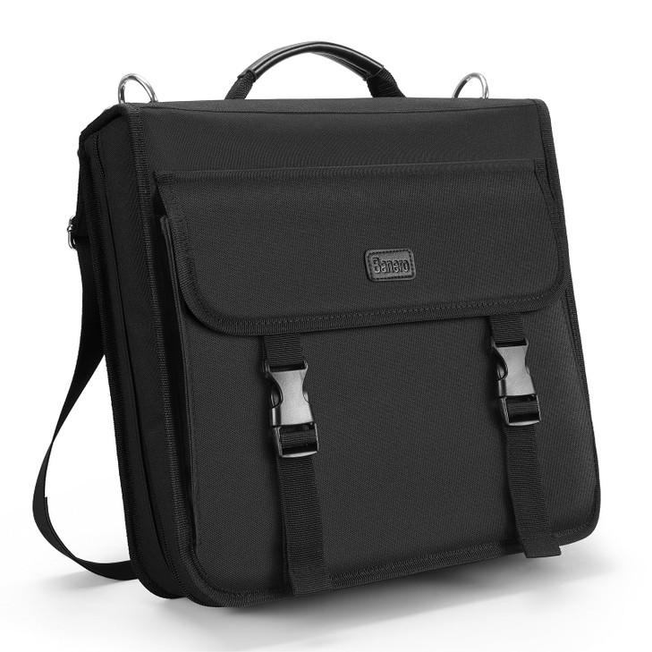 Banero 3" D-ring Zipper Binder with 700+ Sheets Capacity, 3-ring Zip Up Binder with Shoulder Strap for School, College, Office, Compatible with 13" M