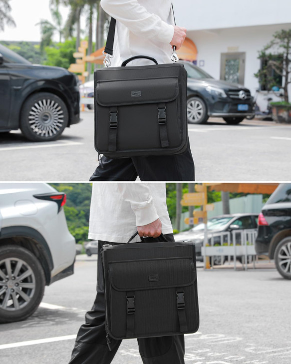 Banero 3" D-ring Zipper Binder with 700+ Sheets Capacity, 3-ring Zip Up Binder with Shoulder Strap for School, College, Office, Compatible with 13" M