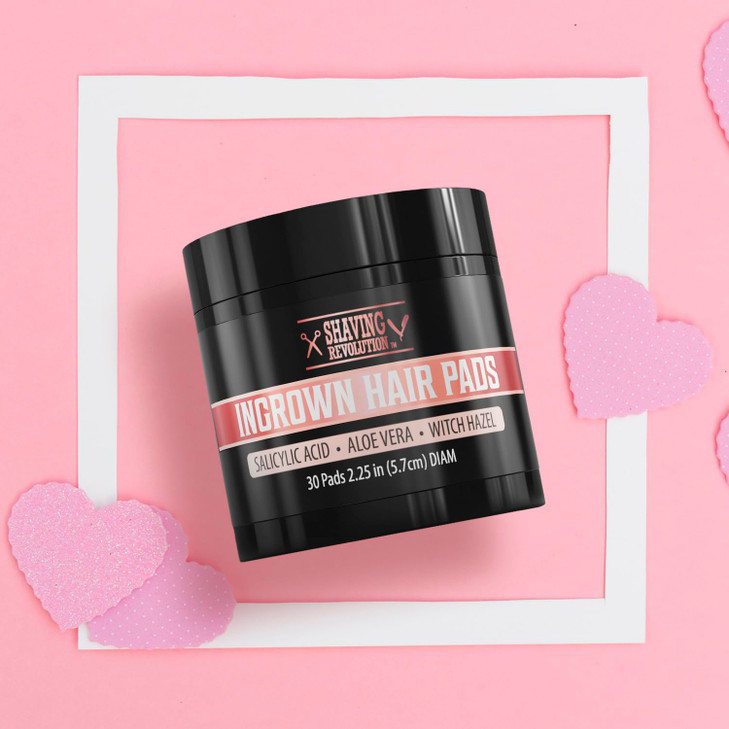 Viking Revolution Ingrown Hair Pads - Remover AHA Treatment for Bikini Area Exfoliator After Shave Women with Aloe Vera, Witch Hazel and Salicylic Ac