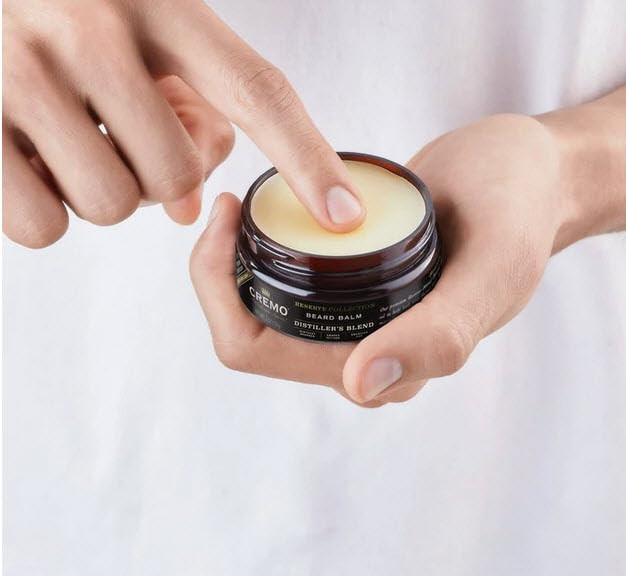 Cremo Styling Beard Balm, Distiller's Blend (Reserve Collection), Nourishes, Shapes And Moisturizes All Lengths Of Facial Hair, 2 Ounce