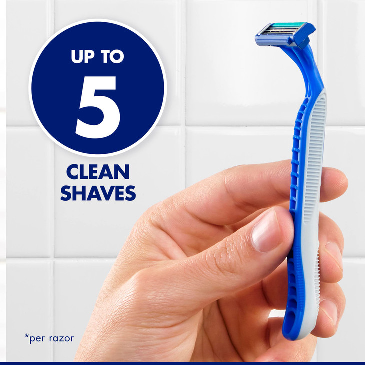 Gillette Sensor3 Simple Men's Disposable Razors, 8 Count