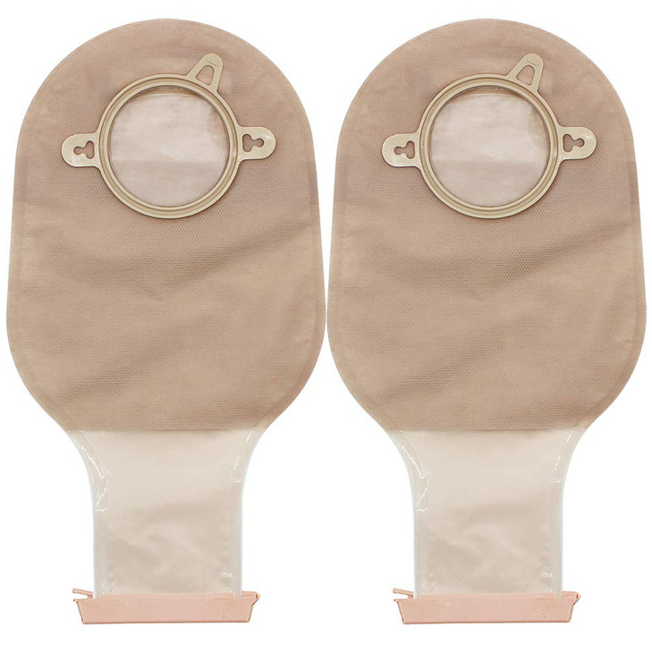 LotFancy Colostomy Bags, 10PCS Two-Piece Drainable Pouches with Clamp Closure for Colonoscopy Ostomy Stoma Care (No Skin Barriers), Ileostomy Supplie