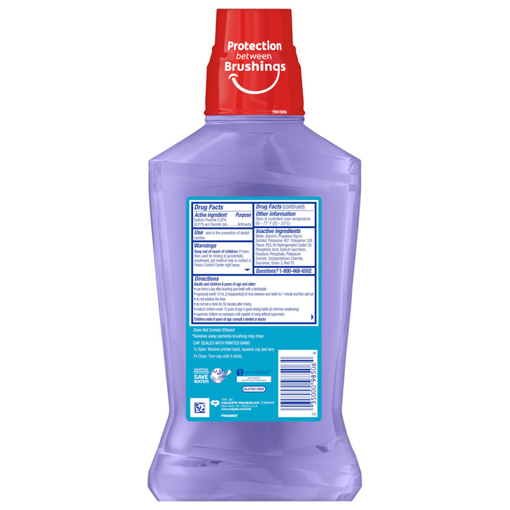 Colgate Unicorn Kids Fluoride Anticavity Mouthwash, Alcohol Free, Bubble Fruit, 16.9 Fluid Ounces (6 Pack)