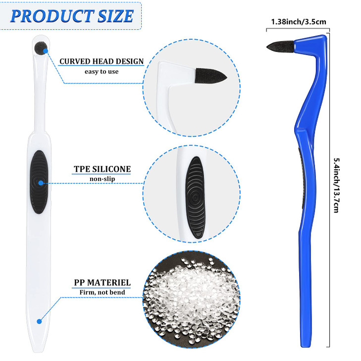 Geiserailie 8 Pieces Tooth Stain Eraser Tooth Stain Removers Tartar Remover Plaque Remover for Teeth Dental Polisher Cleaning Kit for Whitening Polis