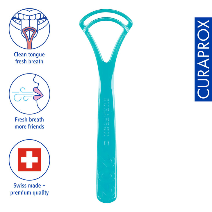 Curaprox CTC 202 Tongue Scraper, with 2 Edges