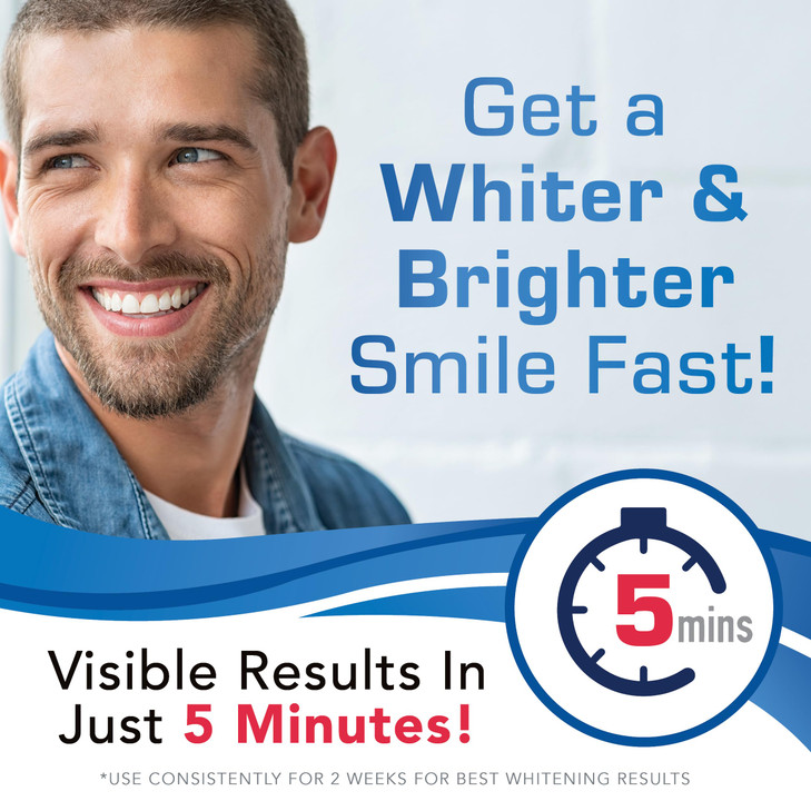 Plus White Whitening Kit - 5 Minute Speed Whitening Gel & Comfort Fit Mouth Tray - Professional Teeth Whitening Kit w/Dentist Approved Ingredient for