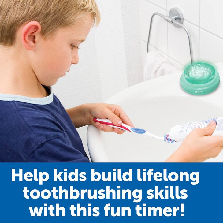 Learning Resources 2-Minute Toothbrushing Timer , Toddler Timer Bathroom Ages 3+