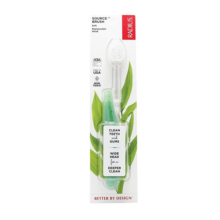 Radius Toothbrush Source Floss BPA Free & ADA Accepted Improve Gum Health & Reduce Issues, Soft, Soda Pop Eco-Grind