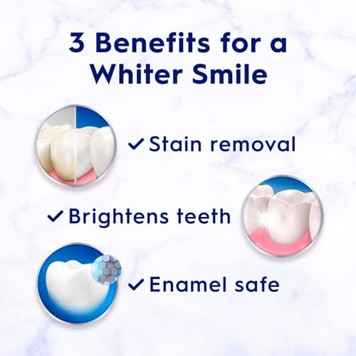 Crest 3D White Advanced Luminous Mint Teeth Whitening Toothpaste, Crest Toothpaste, 3.7 oz Pack of 4 - Helps Remove Surface Stains, Whitens Teeth, St