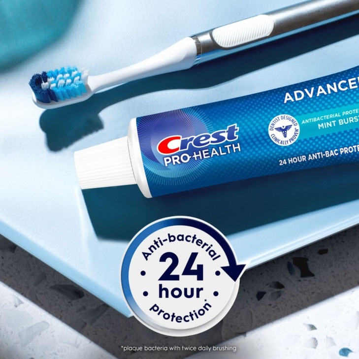 Crest Pro-Health Advanced Antibacterial Protection Toothpaste - Pack of 4, 5 Oz Tubes