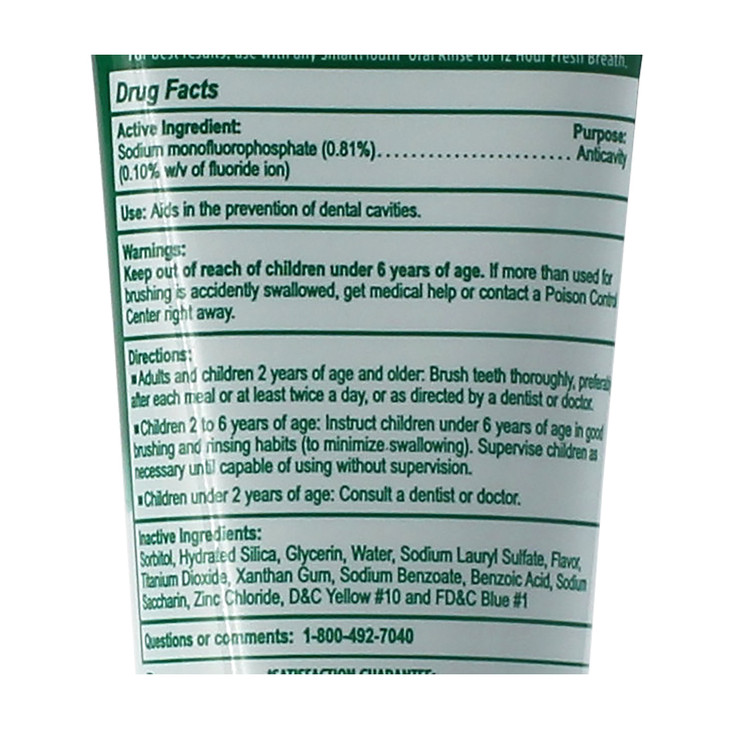 SmartMouth Premium Zinc Ion Toothpaste, Cavity, Enamel, and Plaque Help, Mild Mint, 3.4 oz, 3 Pack