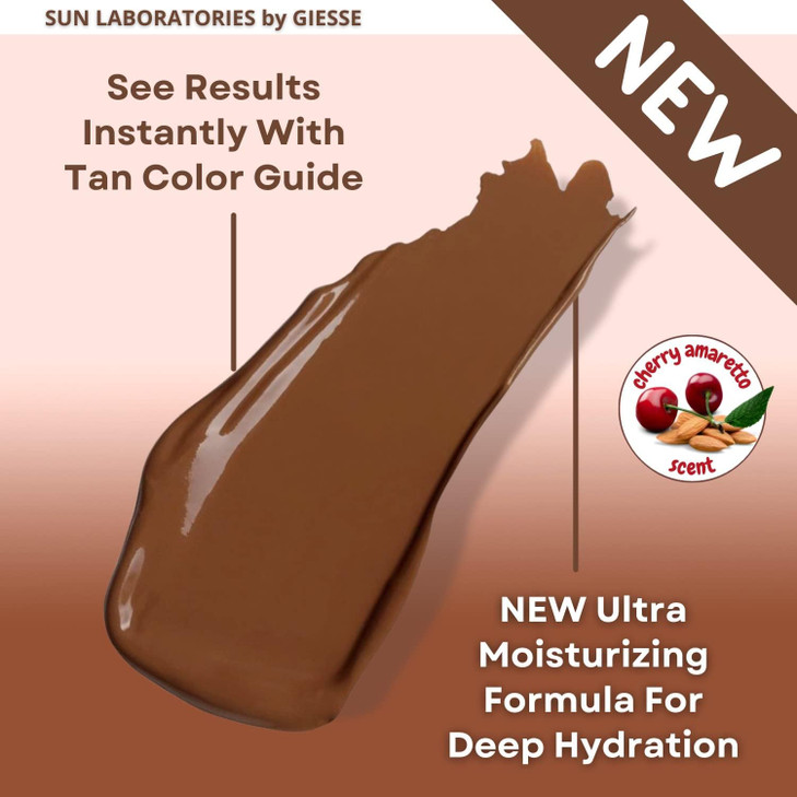 Sun Laboratories By Giesee Ultra Dark Self Tanning Lotion 32 oz - Organic Sunless Tanning Lotion, Extra Dark Self Tanner, Natural Self Tanning Lotion