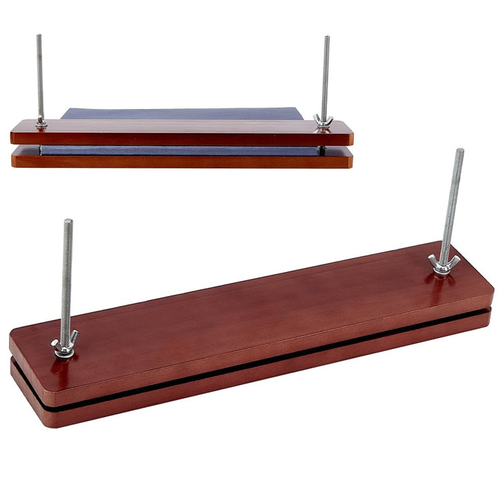 BENECREAT Book Press Bookbinding, Wooden Book Press Tool Portable Binding Press Machine with Iron Nut, Screw Rod for Home, School, Office Bookbinding