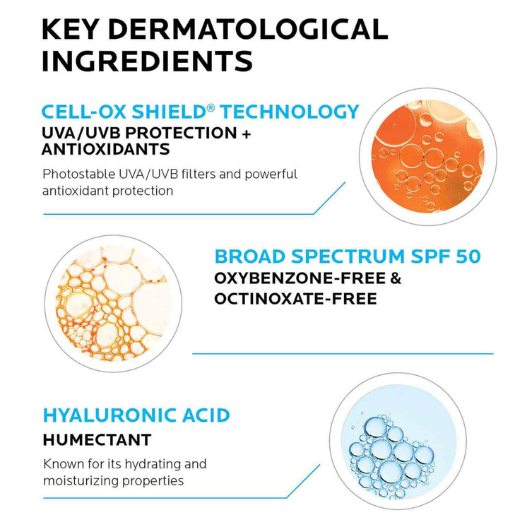 La Roche Posay Anthelios UV Hydra Sunscreen SPF 50, Daily Hydrating Sunscreen for Face with Hyaluronic Acid and Vitamin E, Broad Spectrum Invisible S