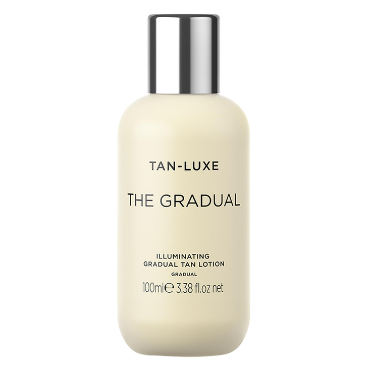 Tan-Luxe The Gradual Illuminating Gradual Tan Lotion, Hydrating Oil-Lotion Hybrid Self Tanner, For Daily Use, Buildable, Natural Glow, Vegan, Cruelty