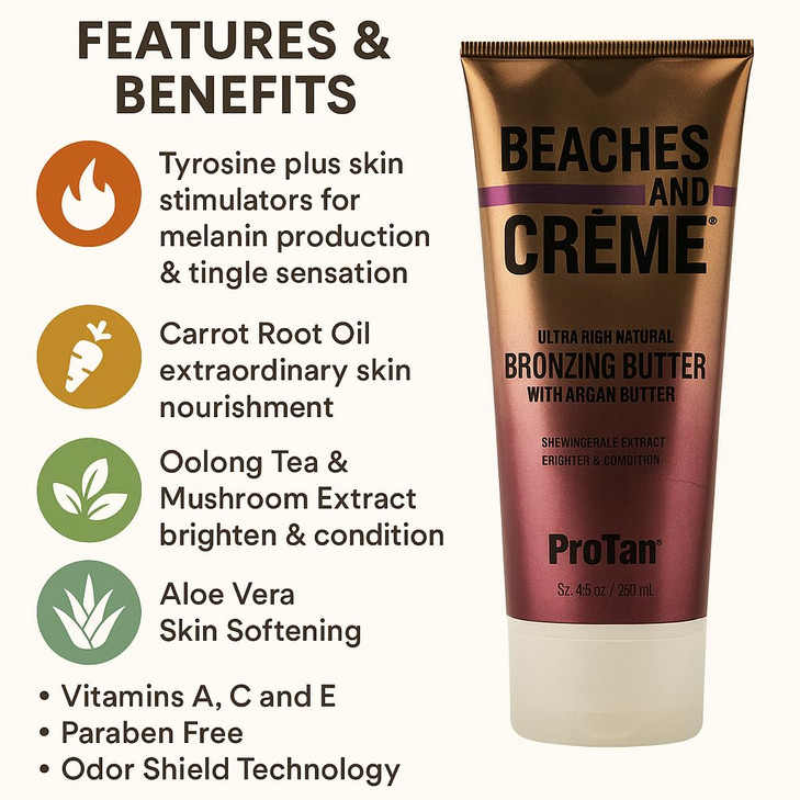 Beaches & Crème Natural Bronzer Bronzing Butter 8.5oz
