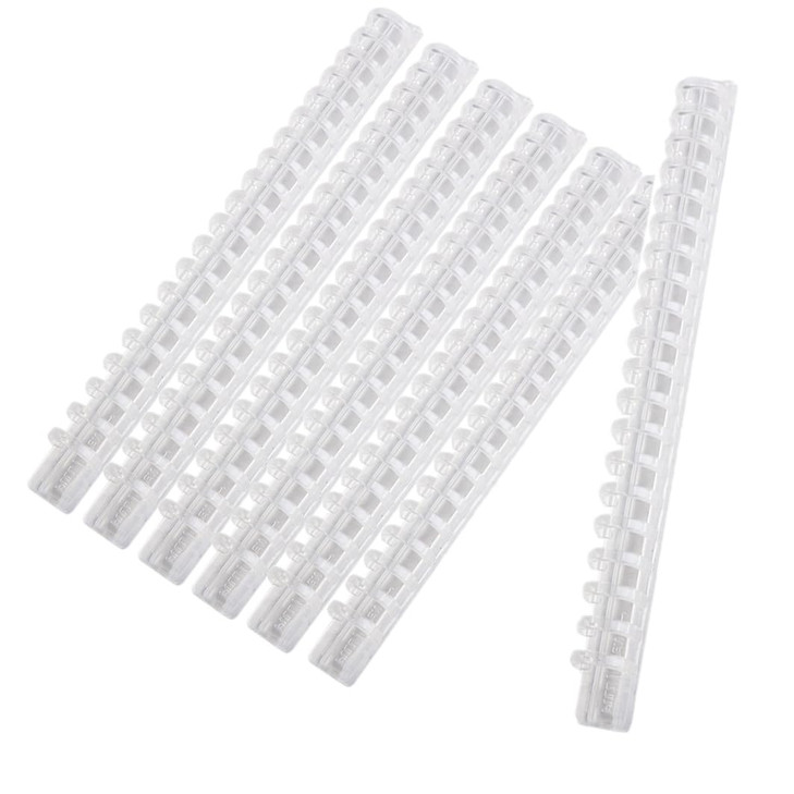 Leadigol A5 10 Pack Plastic Spiral Binding Coils,21cm 20 Hole Plastic Binding Combs,Clear Comb Binding Spines,Spiral Binding Coil, Loose Leaf Binder
