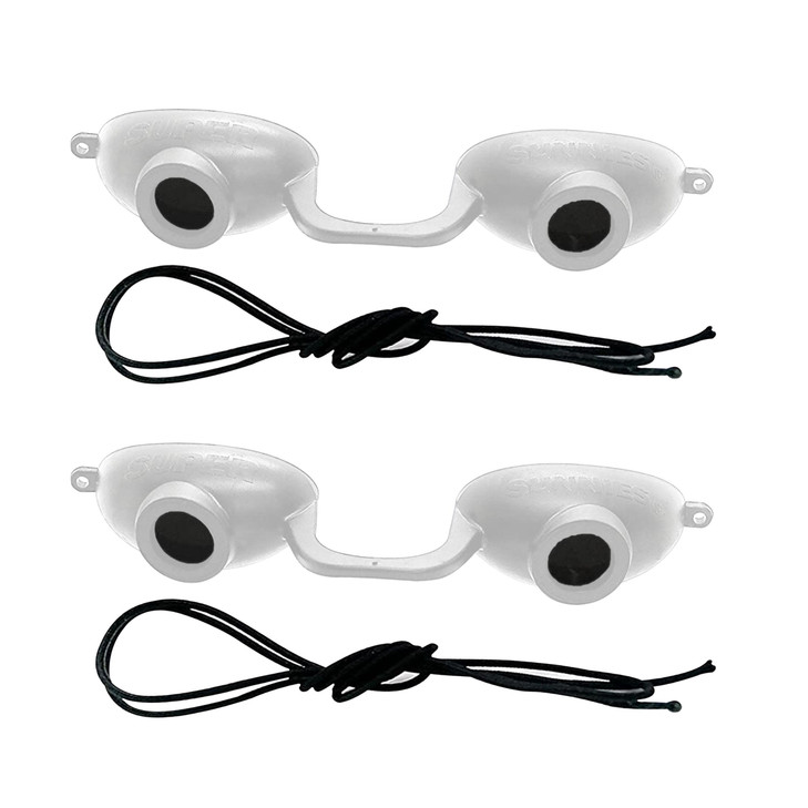 Super Sunnies Flex UV Eye Protection, FDA Compliant Tanning Bed Goggles, Red Light Therapy Glasses - White