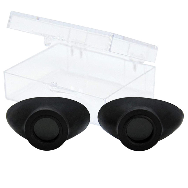 Super Sunnies Slim Flex UV Eye Protection FDA Compliant Eyeshields, Tanning Bed Goggles, Red Light Therapy Glasses - Black