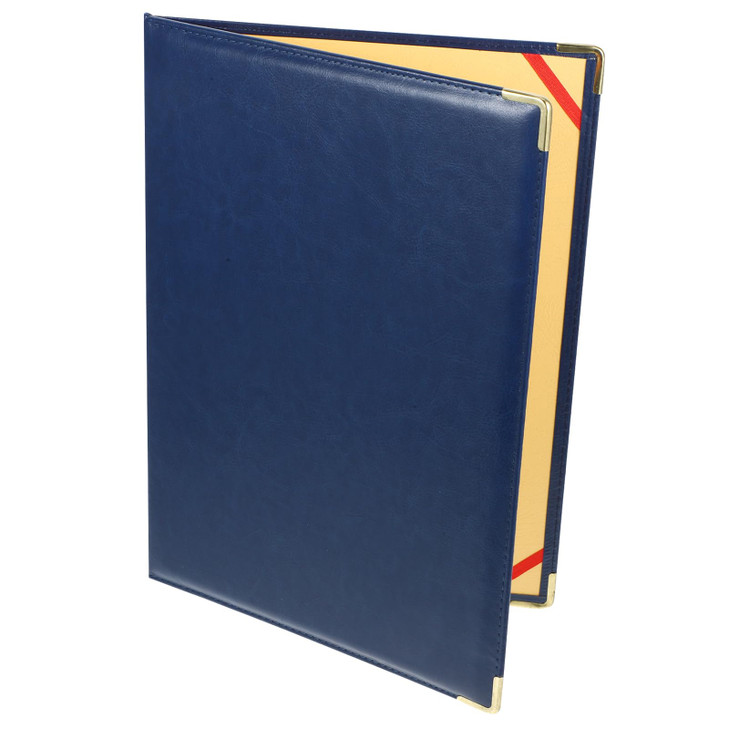 VILLCASE Portfolio Document Organizer - A4 Size Business Folder with Metal Corner Protectors for Contract Signing Speech Scripts Event Poetry Recitat