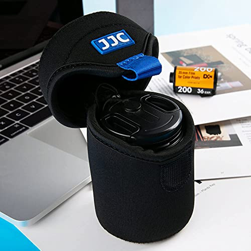 JJC Durable Mirrorless Camera Lens Case Protective Case Bag Backpack for Canon RF 50mm F1.8 EF-M 15-45mm F3.5-6.3 Sony 24mm F2.8 35mm F1.8 Fuji XF 35