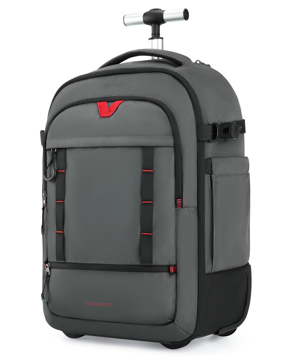 BAGSMART Rolling Camera Bag for DSLRs, Professional Large Camera Backpacks for Travelling Photographers, Photographic Rolling Case & Travel Suitcase,