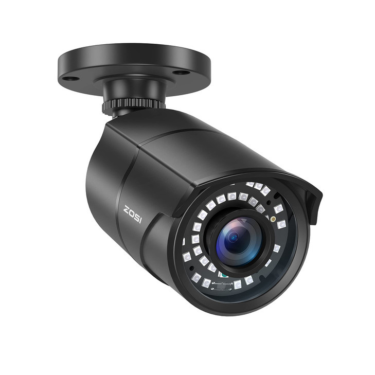 ZOSI 2MP HD 1080p 1920TVL Security Camera Outdoor Indoor (Hybrid 4-in-1 HD-CVI/TVI/AHD/960H Analog CVBS), 36PCS LEDs,120ft IR Night Vision,105° View